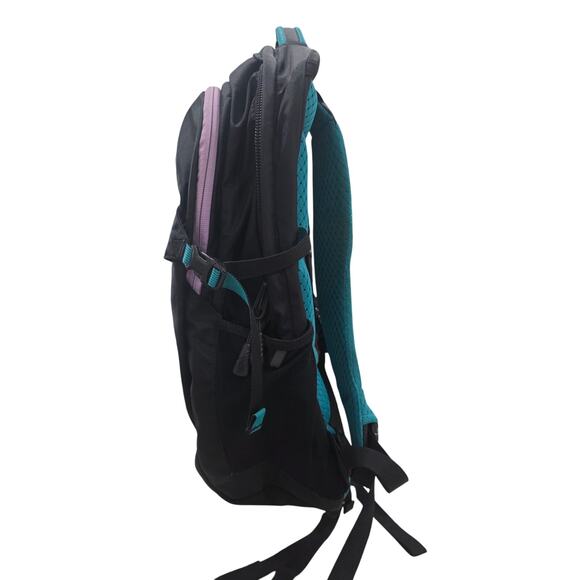 The North Face Borealis Backpack Black/Turquoise Laptop School Work Travel - Picture 3 of 8